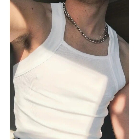 Square (G-Unit Style)-(Tank Top)-(White)-(Size:L)-(New)-$13.00 - Picture 3 of 5